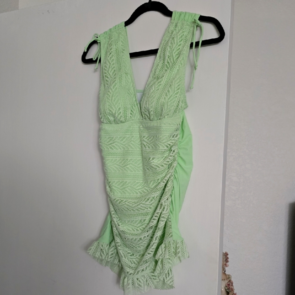 Swimsuit Mint Green Lace  Sz Small 0173 NWOT